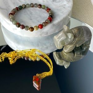 African Bloodstone Gemstone Bundle